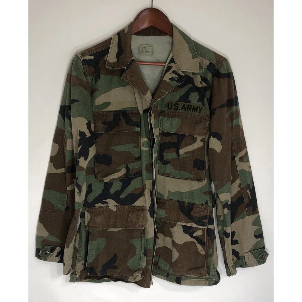 US Army Field Jacket XS Short Woodland Camo Cold Weather Field Coat Combat